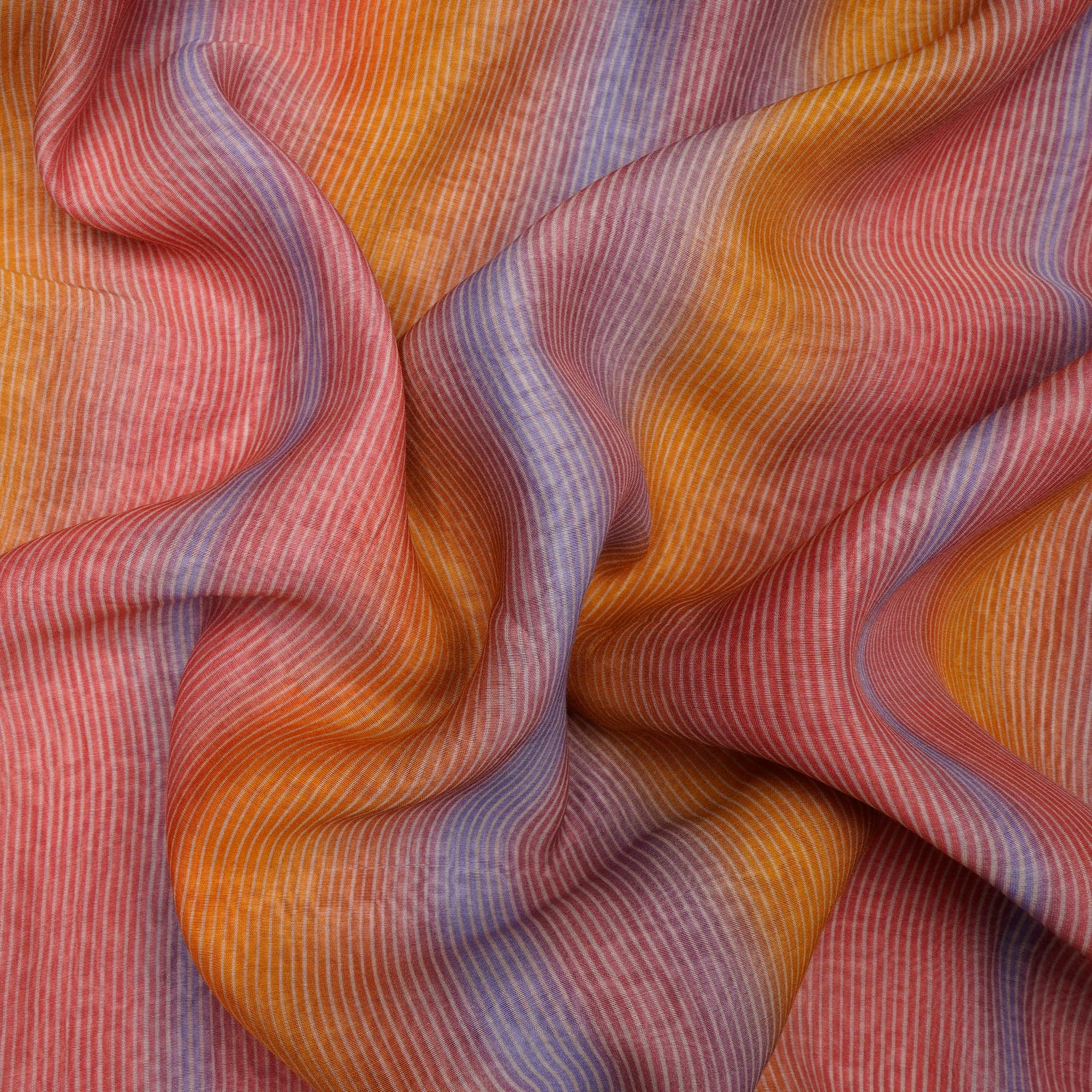 Chanderi fabric, dyed — view 2