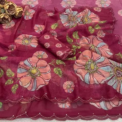 Tabby Organza fabric — dyed