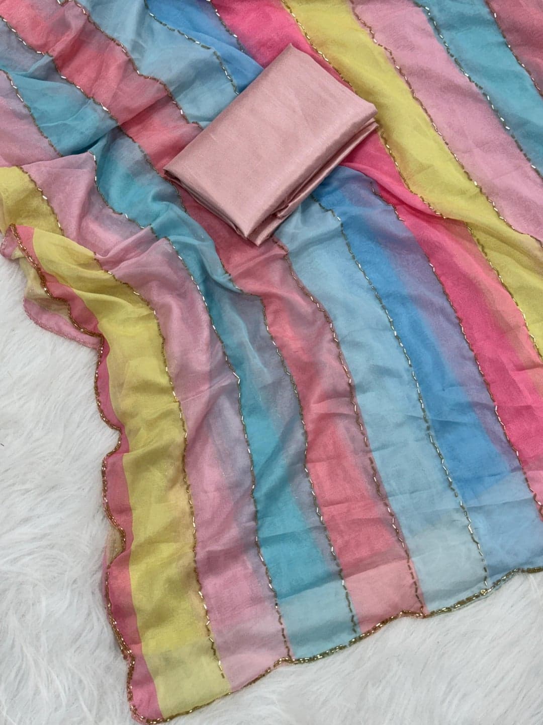 Tabby Organza fabric, dyed — view 2