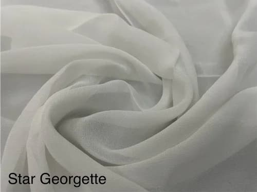 Star Georgette fabric — raw